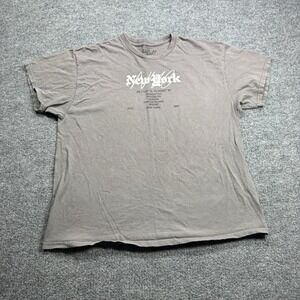 Popular Poison‎ Graphic T Shirt Mens XL Gray Short Sleeve New York City